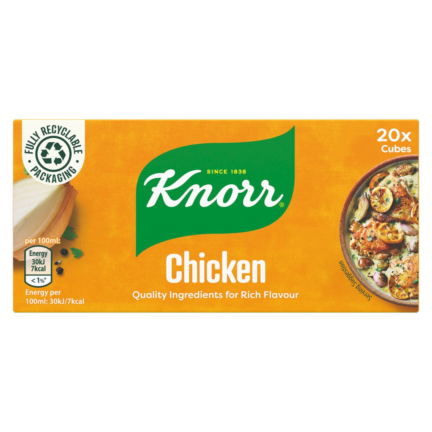 Knorr Chicken Stock Cubes 20 Pack (200 g)