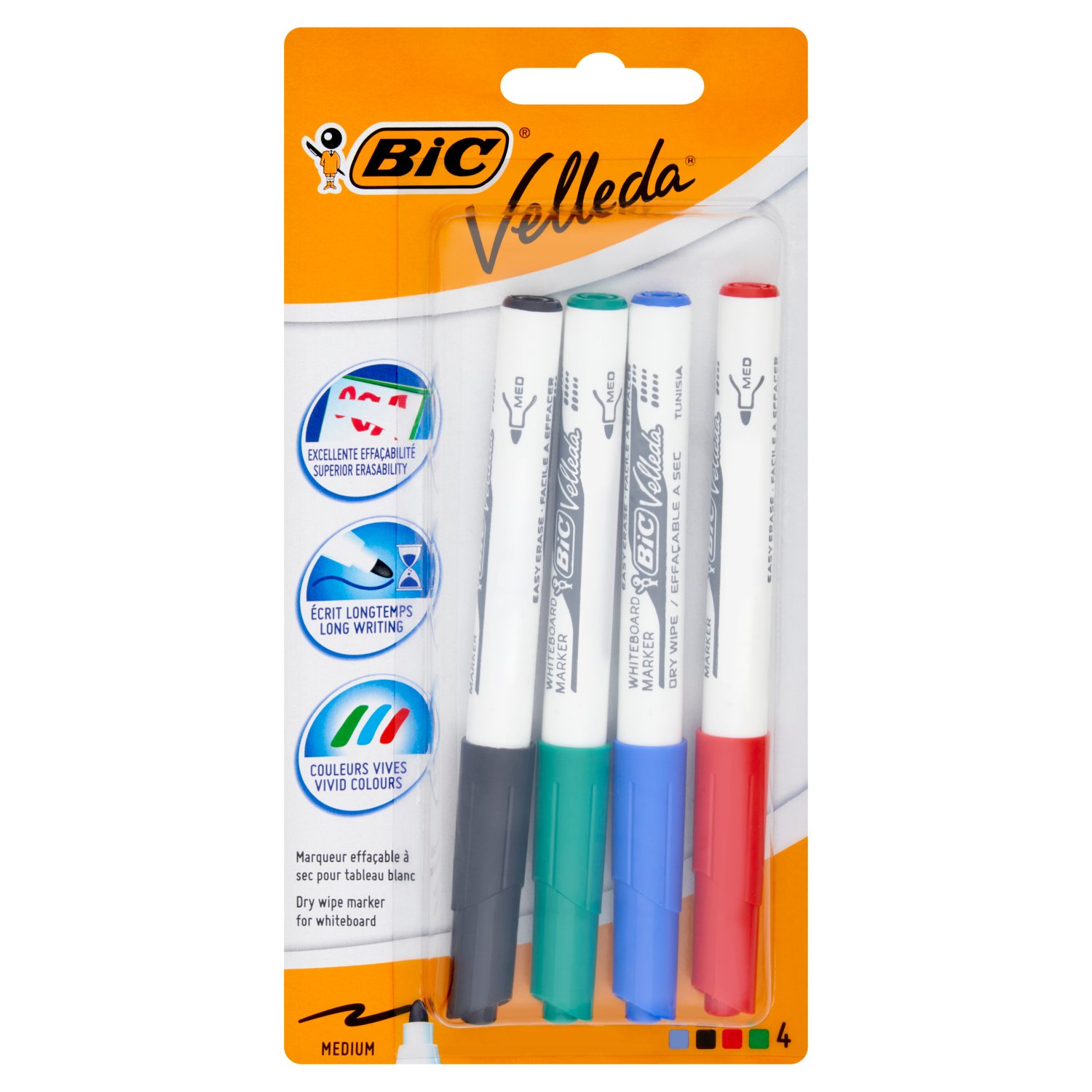 Bic Whiteboard Markers 4 Pack (4 Piece)