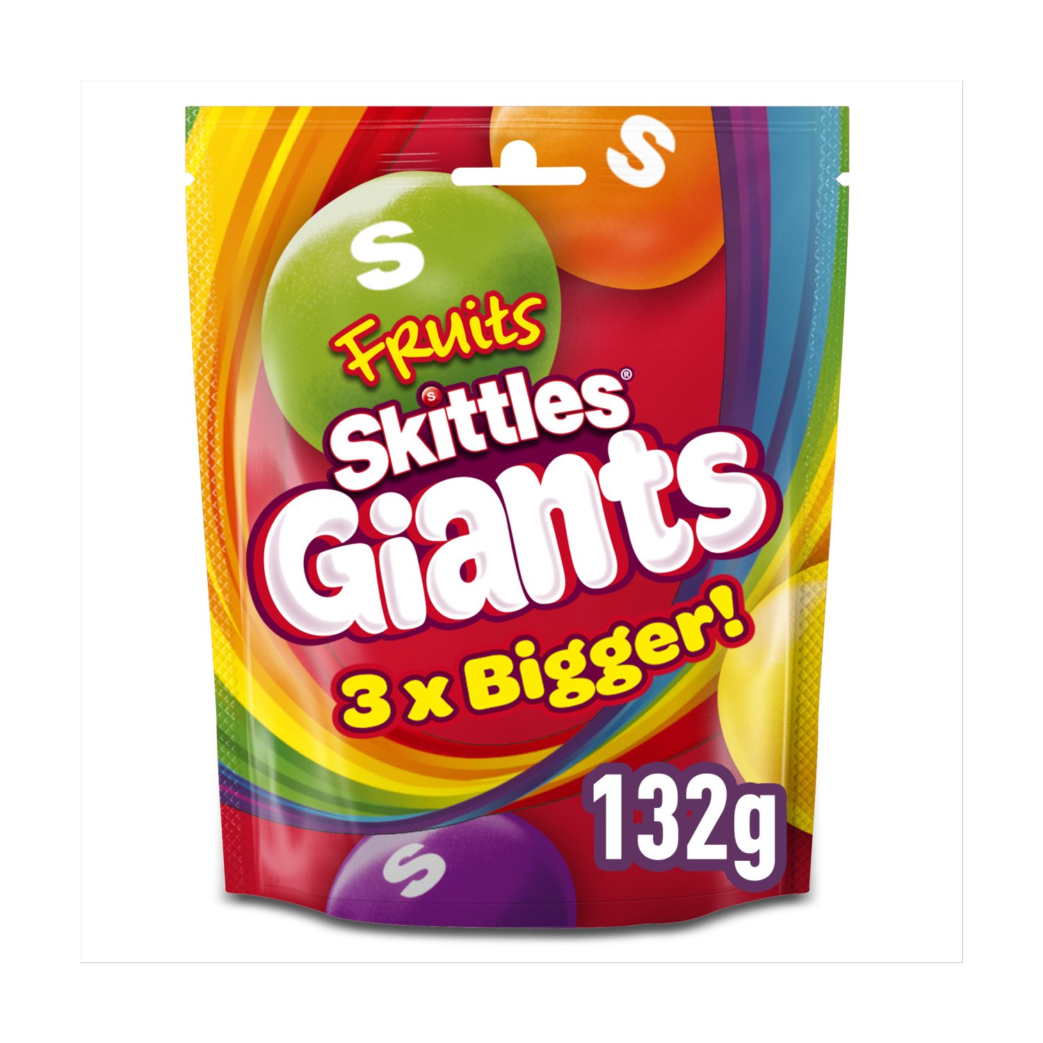 Skittles Fruits Giants Pouch (132 g)