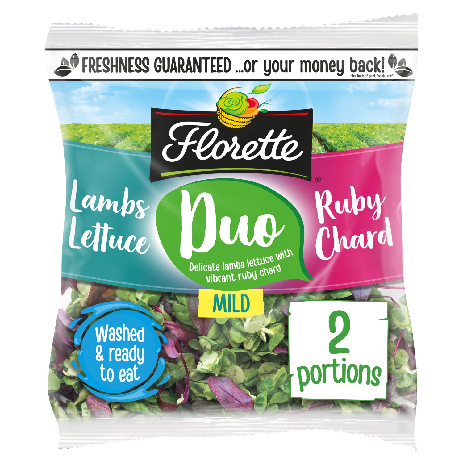 Florette Duo Lambs Lettuce & Ruby Chard Salad (70 g)