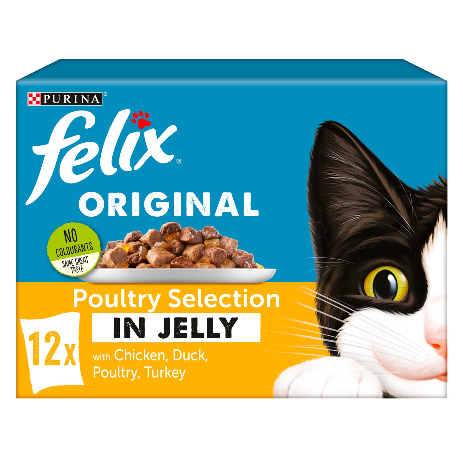 Felix Poultry Selection in Jelly Cat Food 12 Pack (100 g)