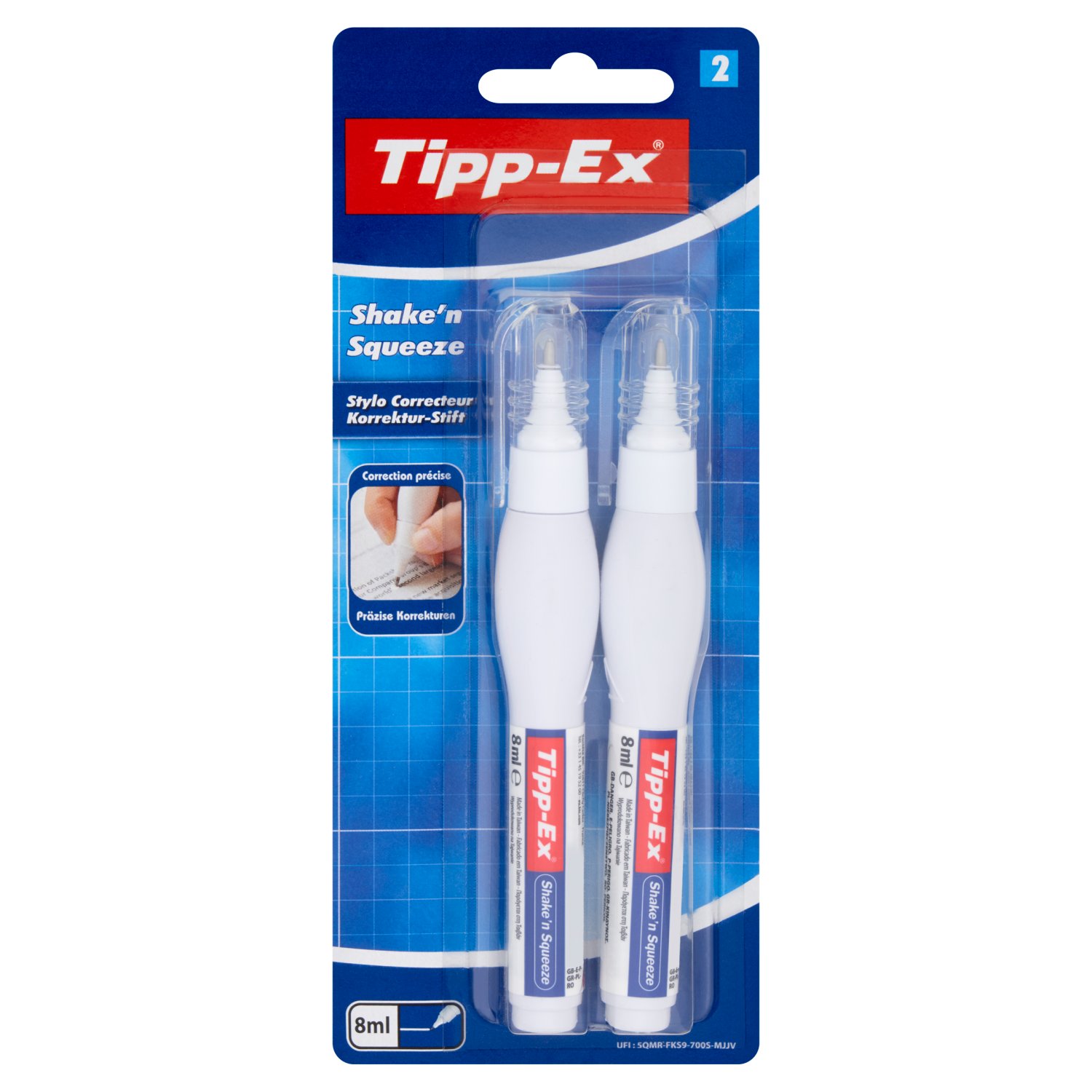 Tippex Shake N Squeeze 2pk (1 Piece)