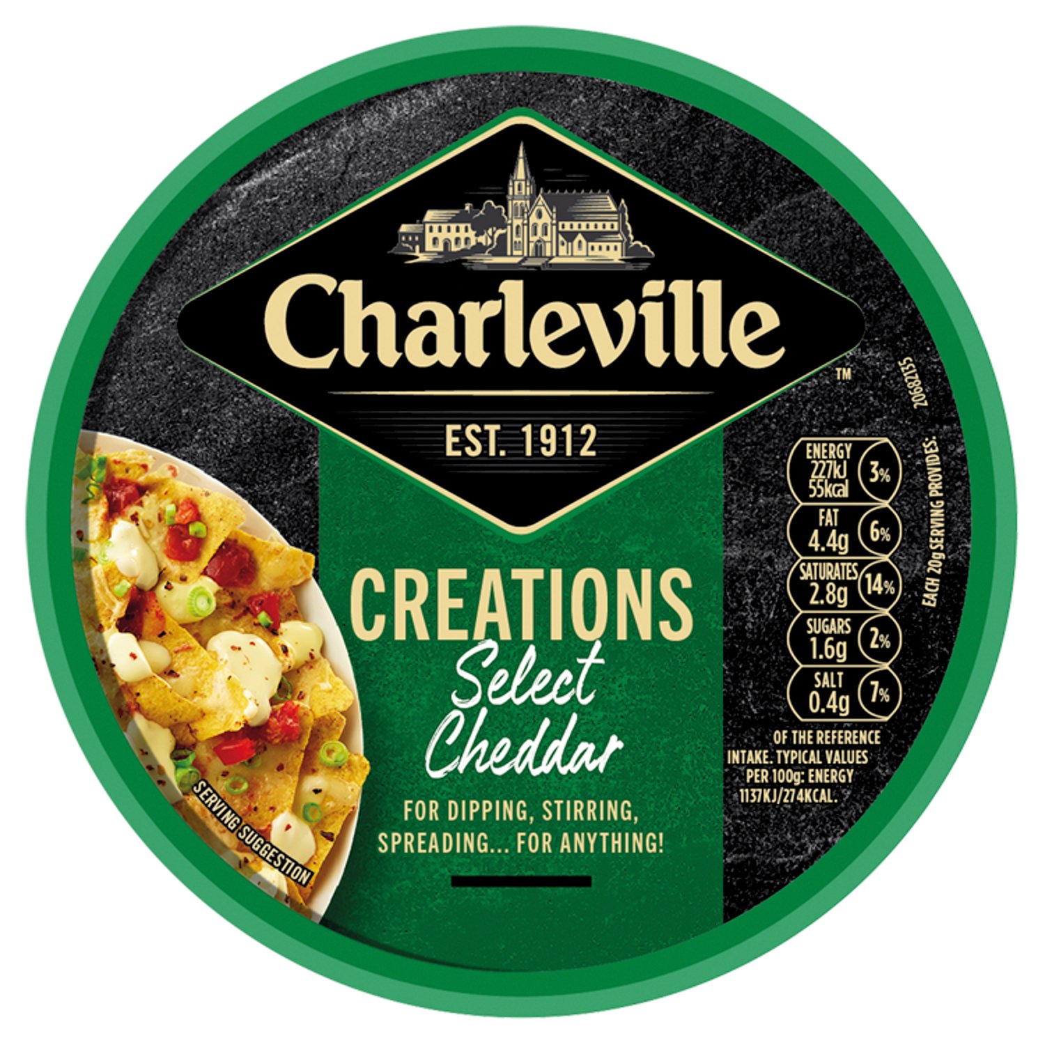 Charleville Spreadable Cheese with Select Cheddar (125 g)