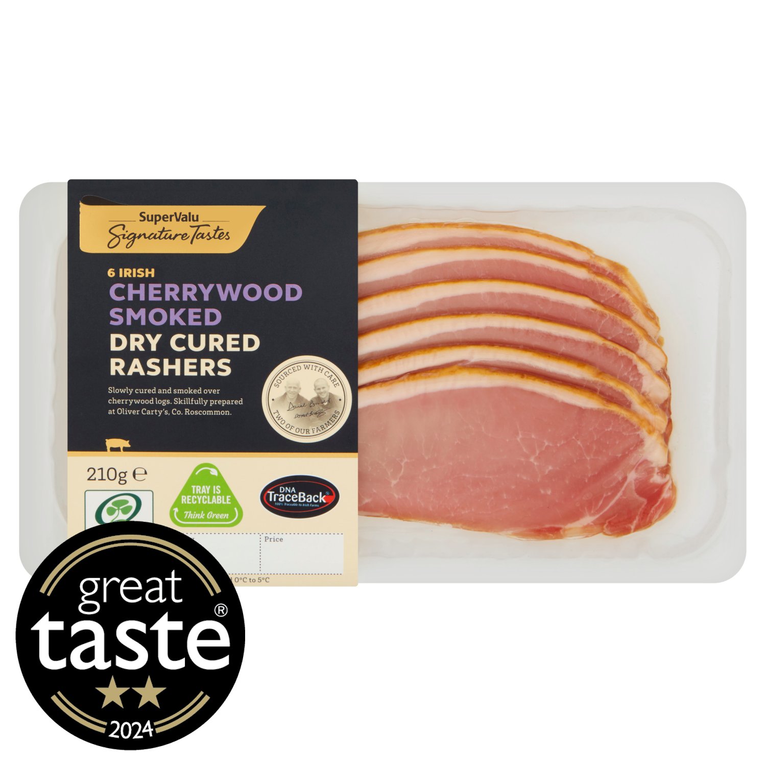 SuperValu Signature Tastes Cherrywood Smoked Dry Cured Rashers (210 g)