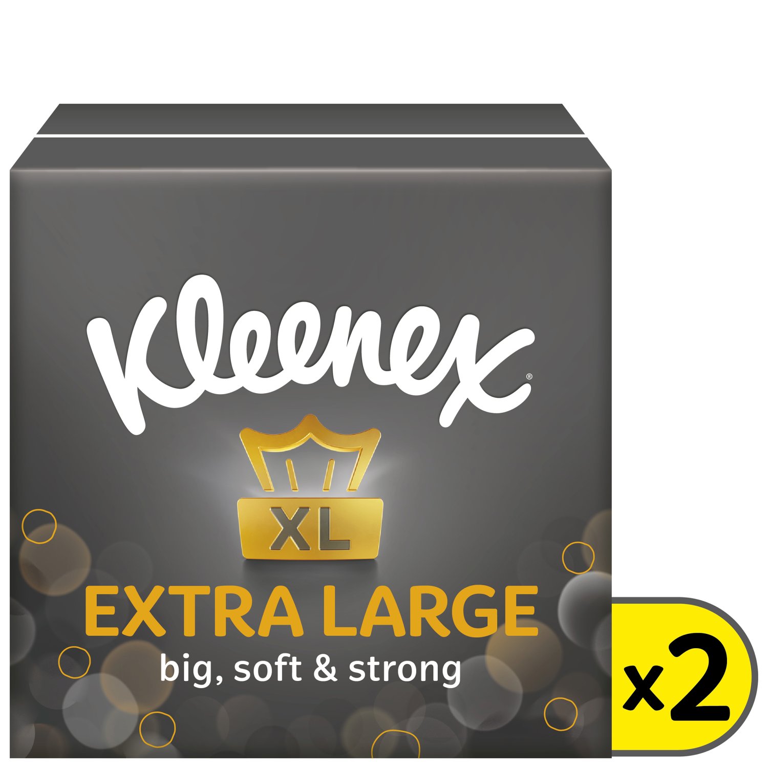 Kleenex Mansize Extra Large Facial Tissue 2 Pack (88 Sheets)