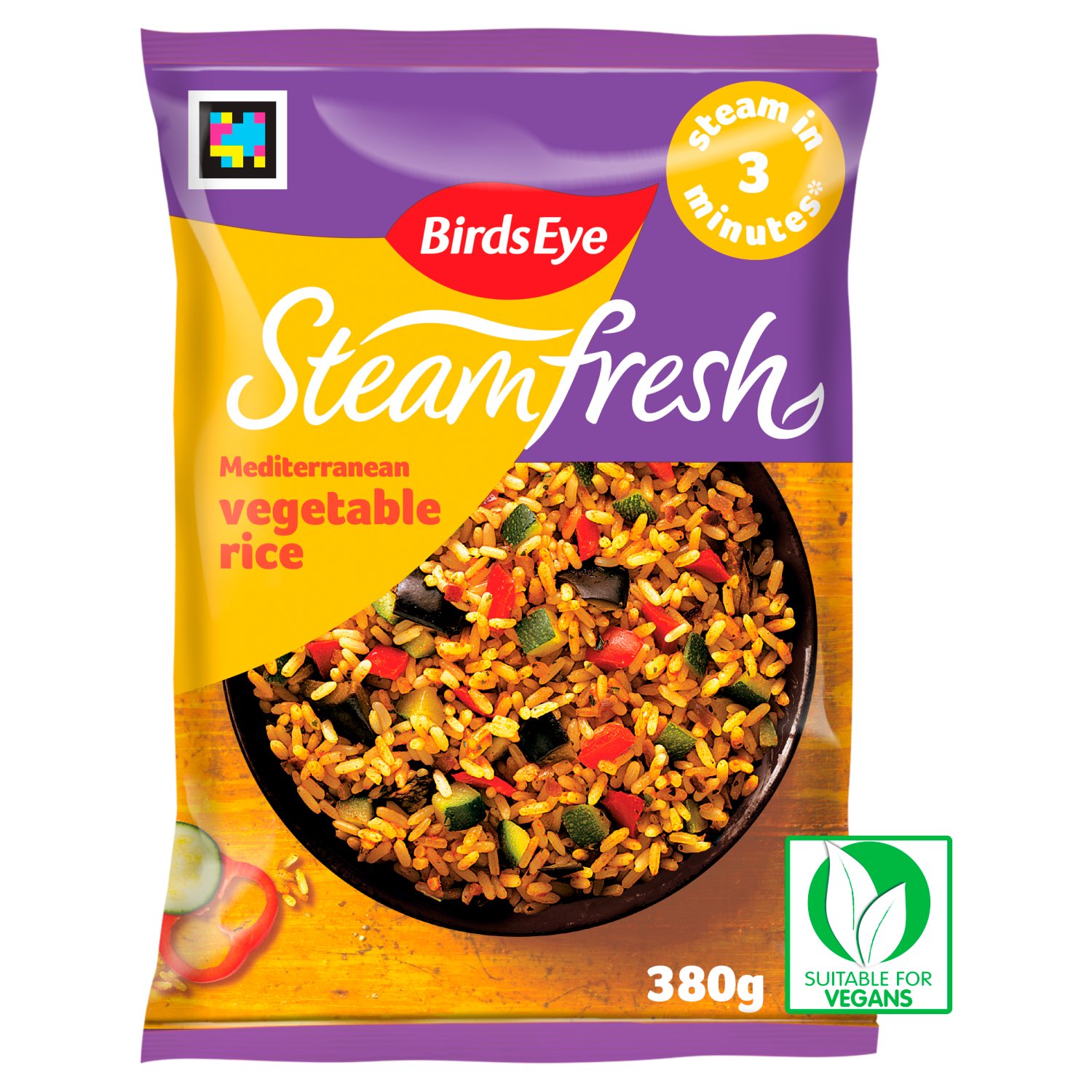 Birds Eye Steam Fresh Mediterranean Vegetable Rice (380 g)