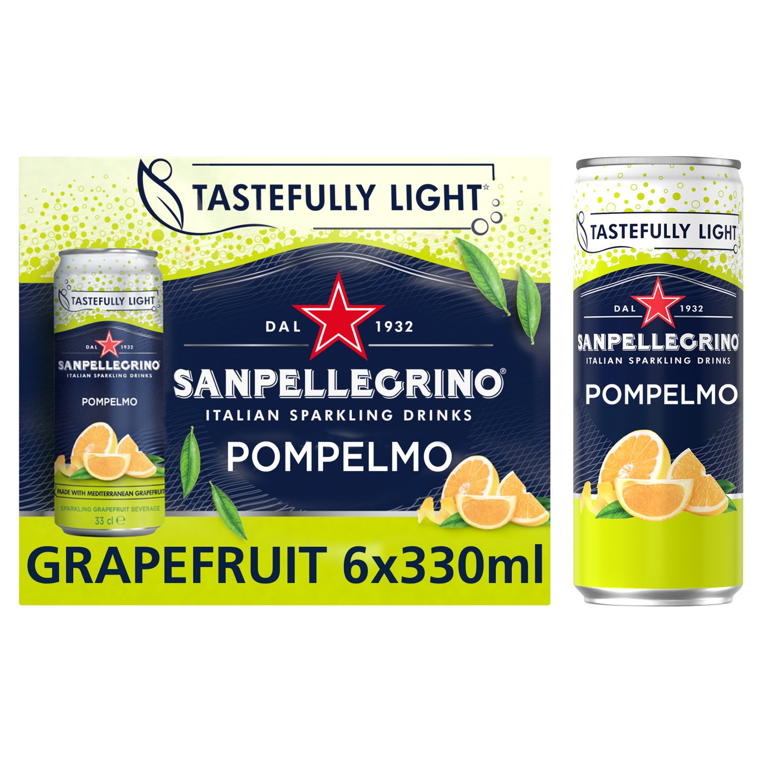 San Pellegrino Grapefruit Can 6 Pack (330 ml)