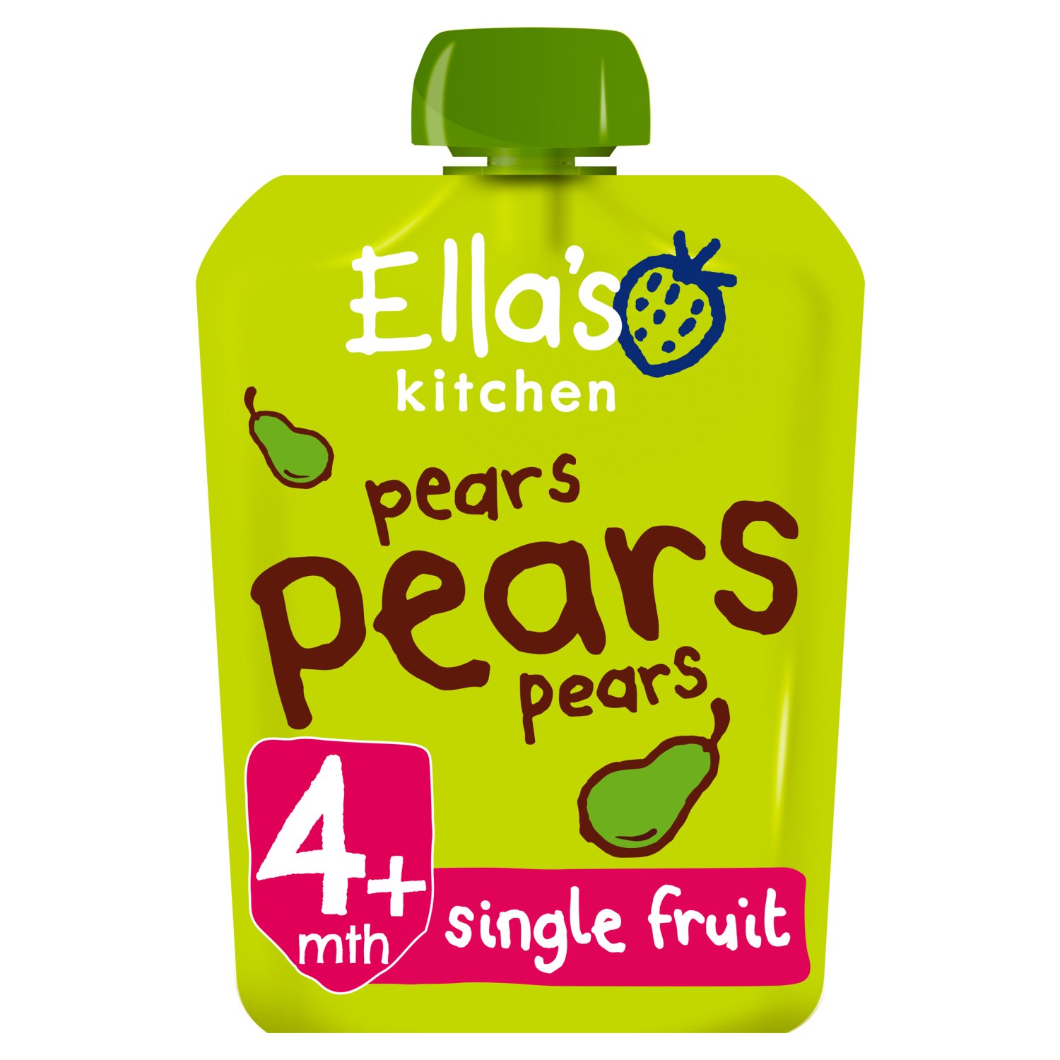 Ella's Kitchen Pears Pears Pears Pouch +4 Months (70 g)