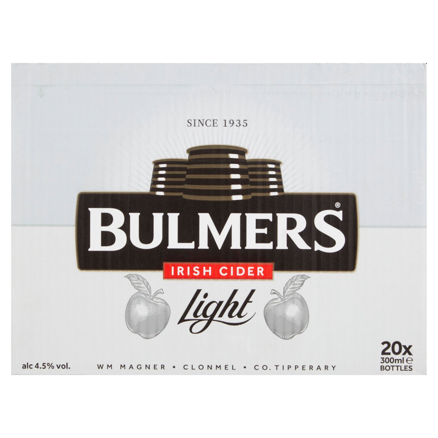 Bulmers Light Irish Cider Bottles 20 Pack (300 ml)