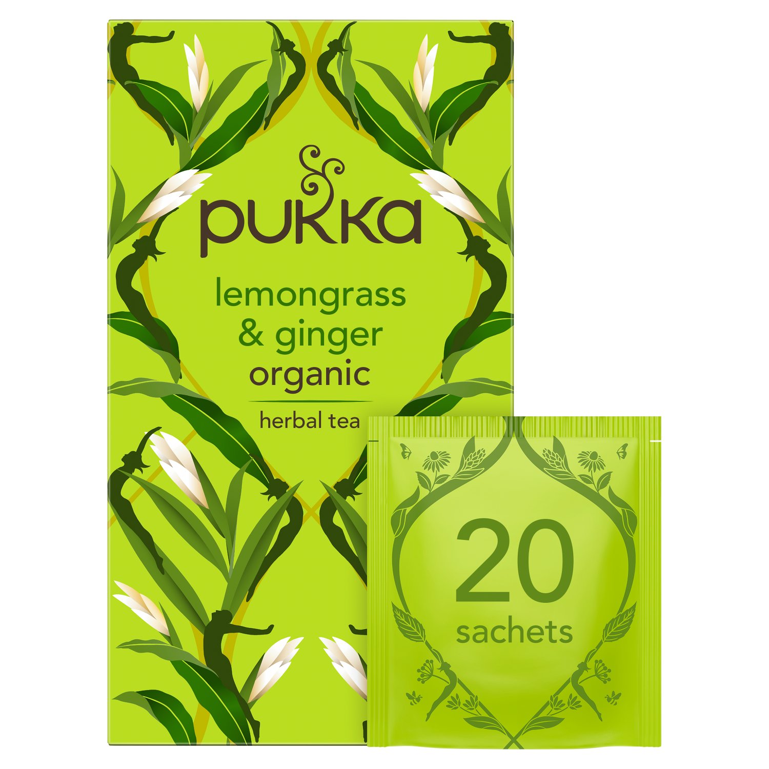 Pukka Organic Lemongrass & Ginger Tea 20 Pack (20 g)