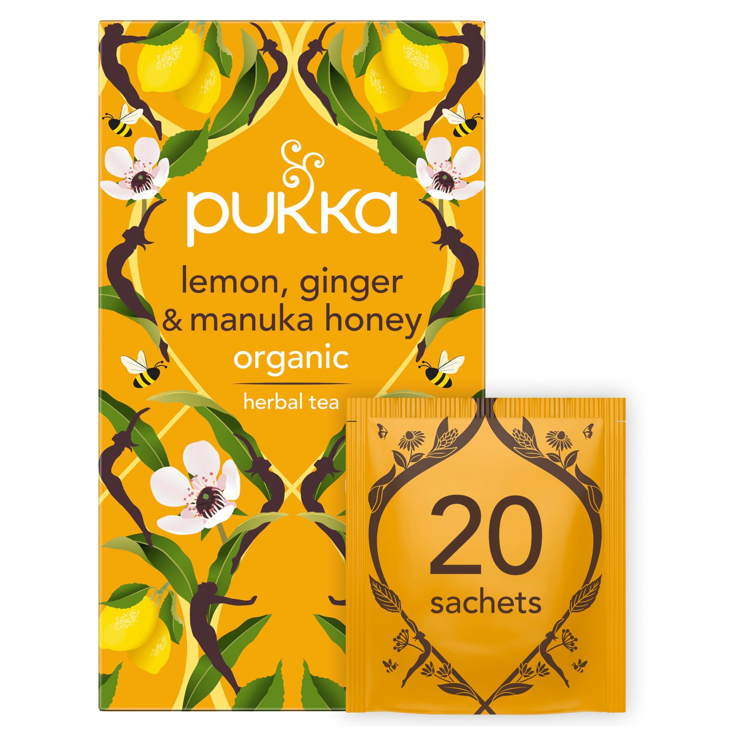 Pukka Organic Lemon Ginger & Manuka Honey Tea (40 g) - Storefront EN