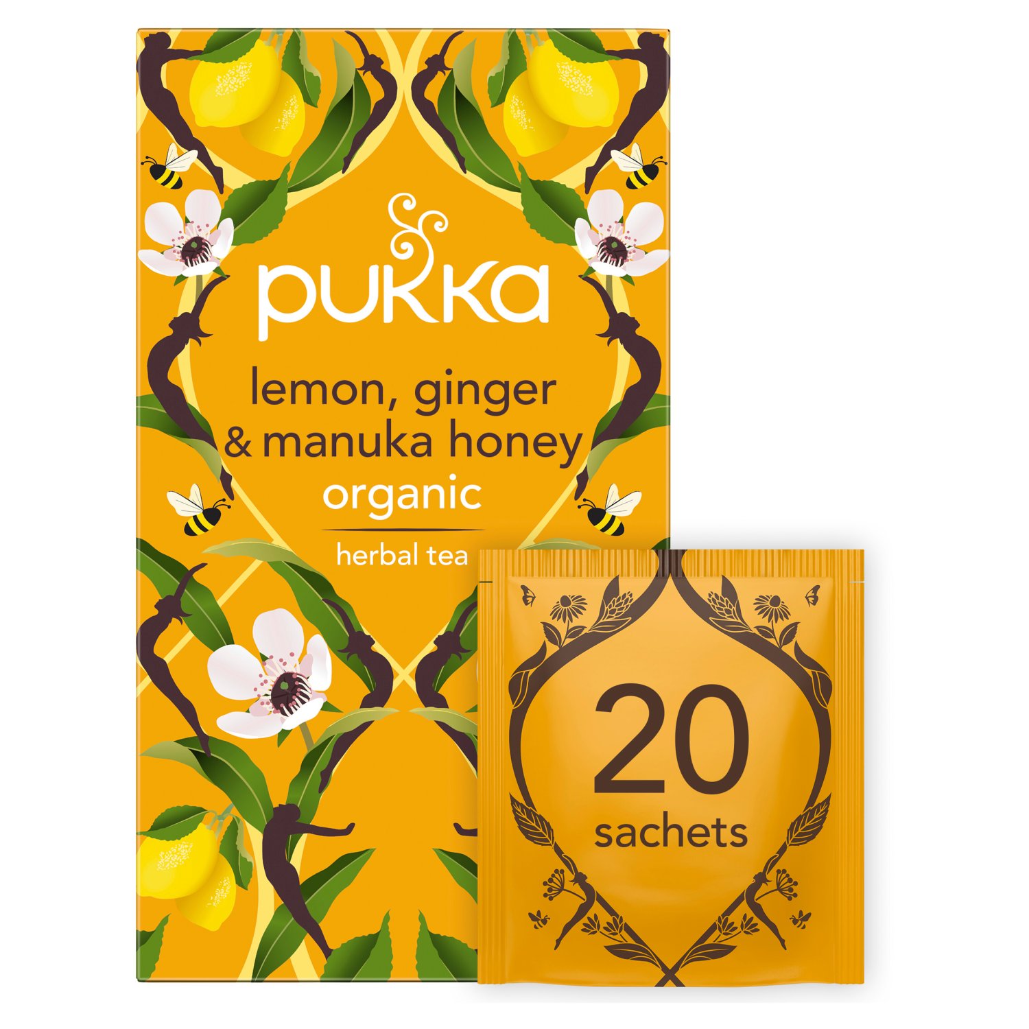 Pukka Organic Lemon Ginger & Manuka Honey Tea (40 g)