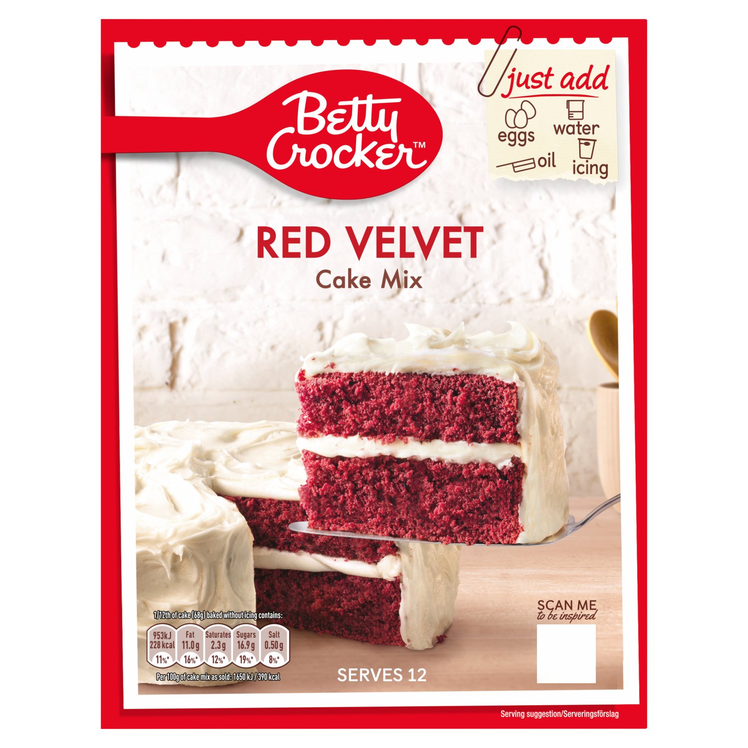 Betty Crocker Red Velvet Cake Mix (425 g)