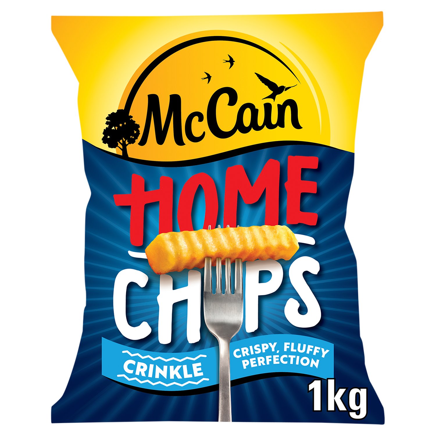 McCain Crinkle Cut Home Chips  (1 kg)