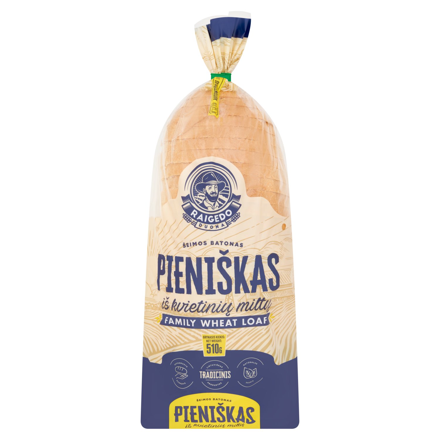 The Happy Family Bakery Pieniskas Wheat Loaf (510 g)