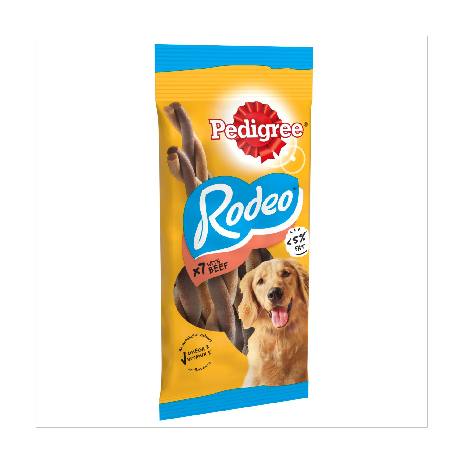 Pedigree Rodeo with Beef 7 Pack (120 g)