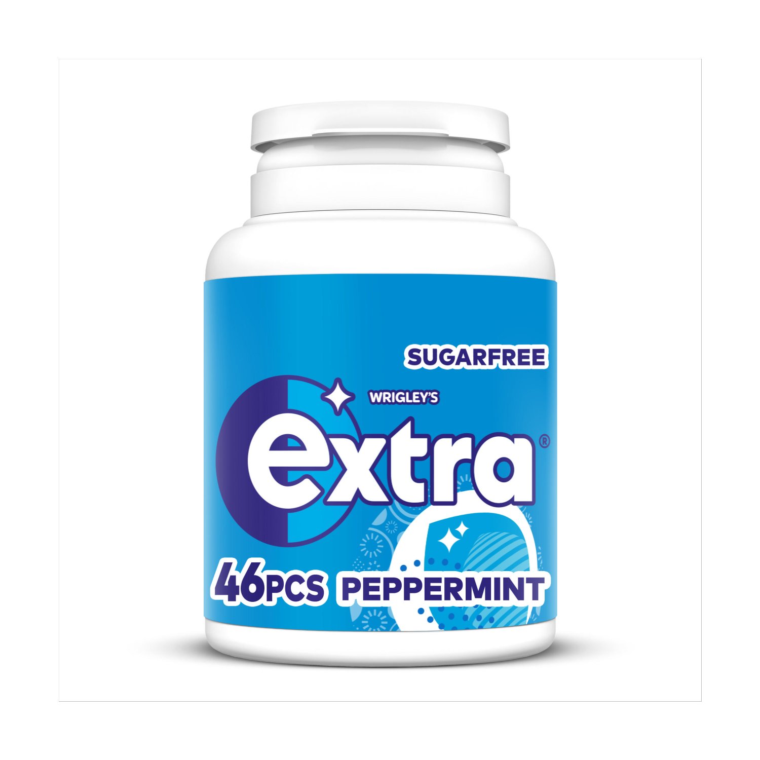 Wrigley's Extra Peppermint Gum Bottle 46 Piece (64 g)