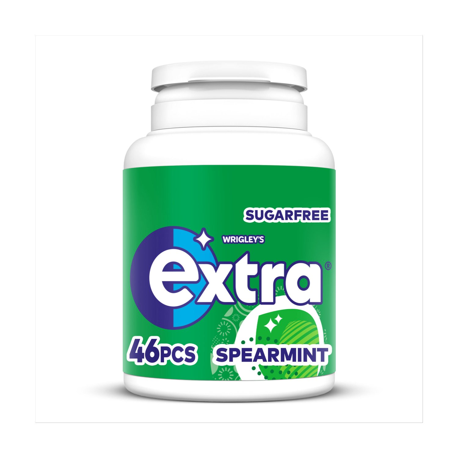 Wrigley's Extra Spearmint Chewing Gum Bottle 46 Pieces (64 g)