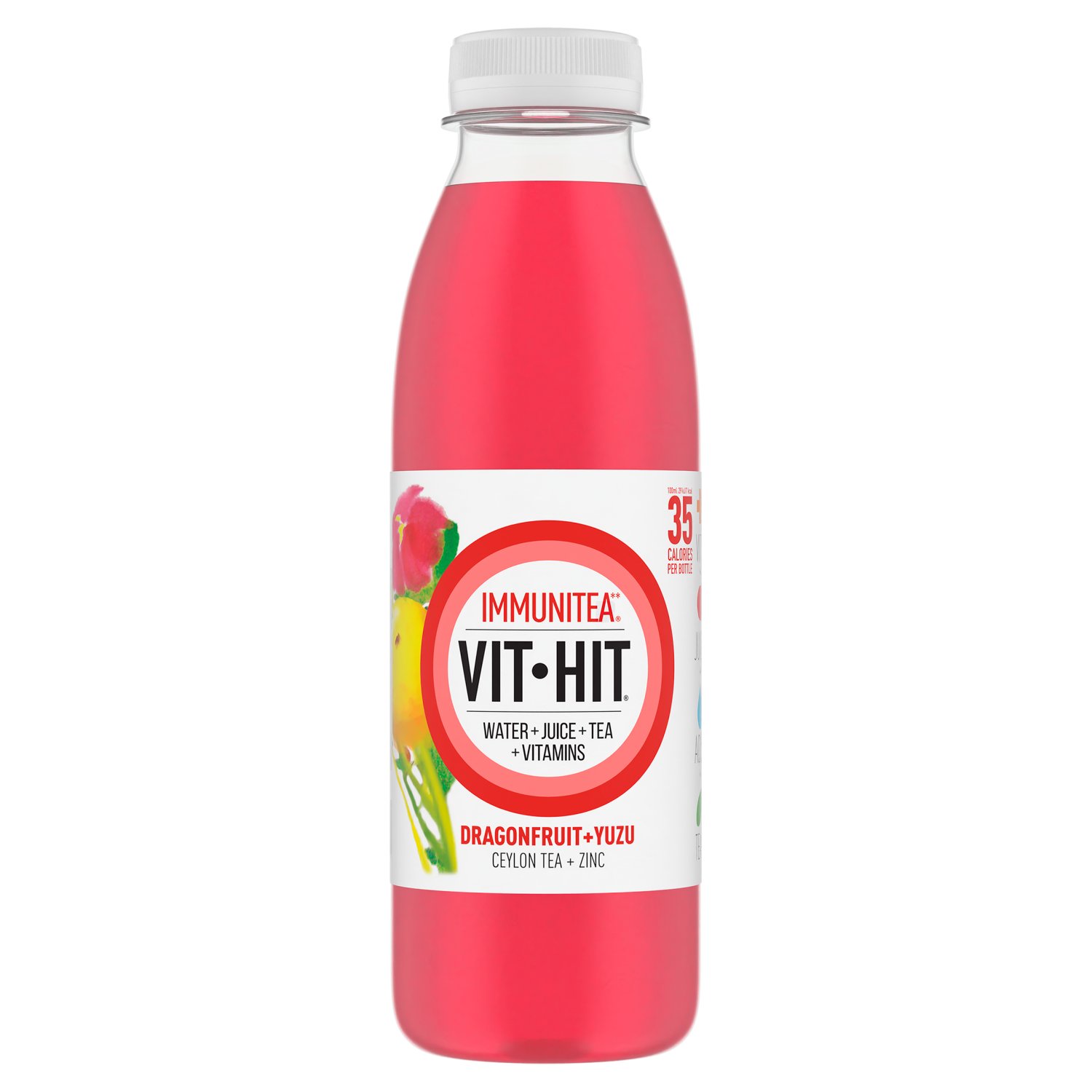 Vit Hit Immunitea Dragonfruit & Yuzu Bottle (500 ml)