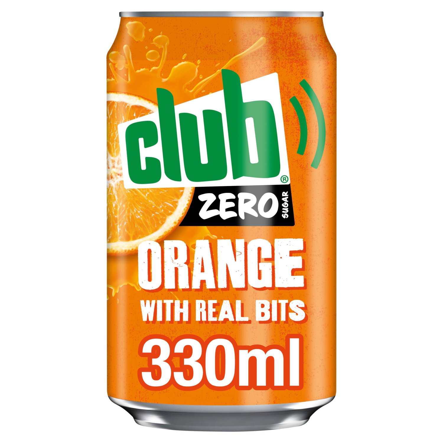 Club Zero Orange Can 4 Pack (330 ml)