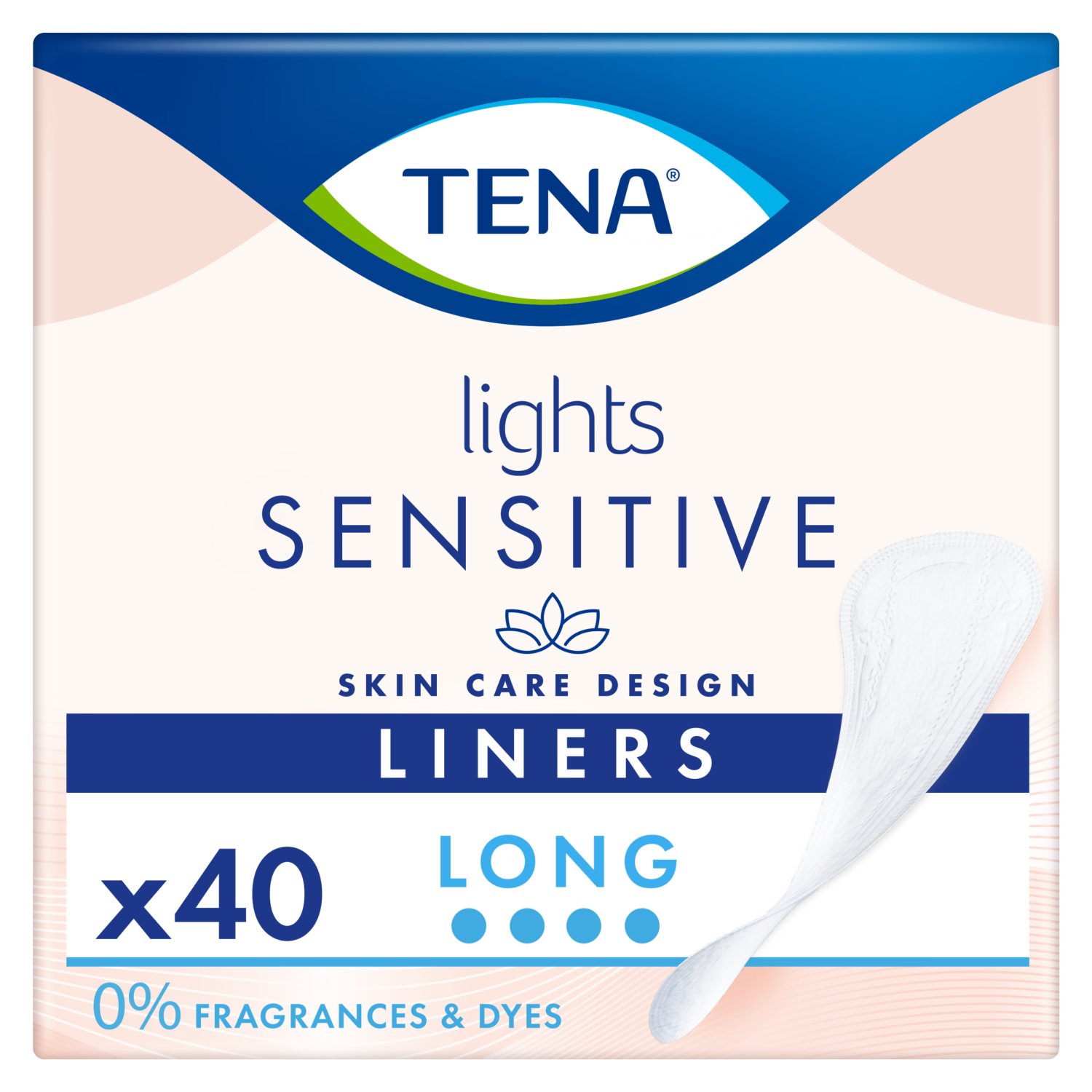 Tena Lights Long Panty Liners (40 Piece)