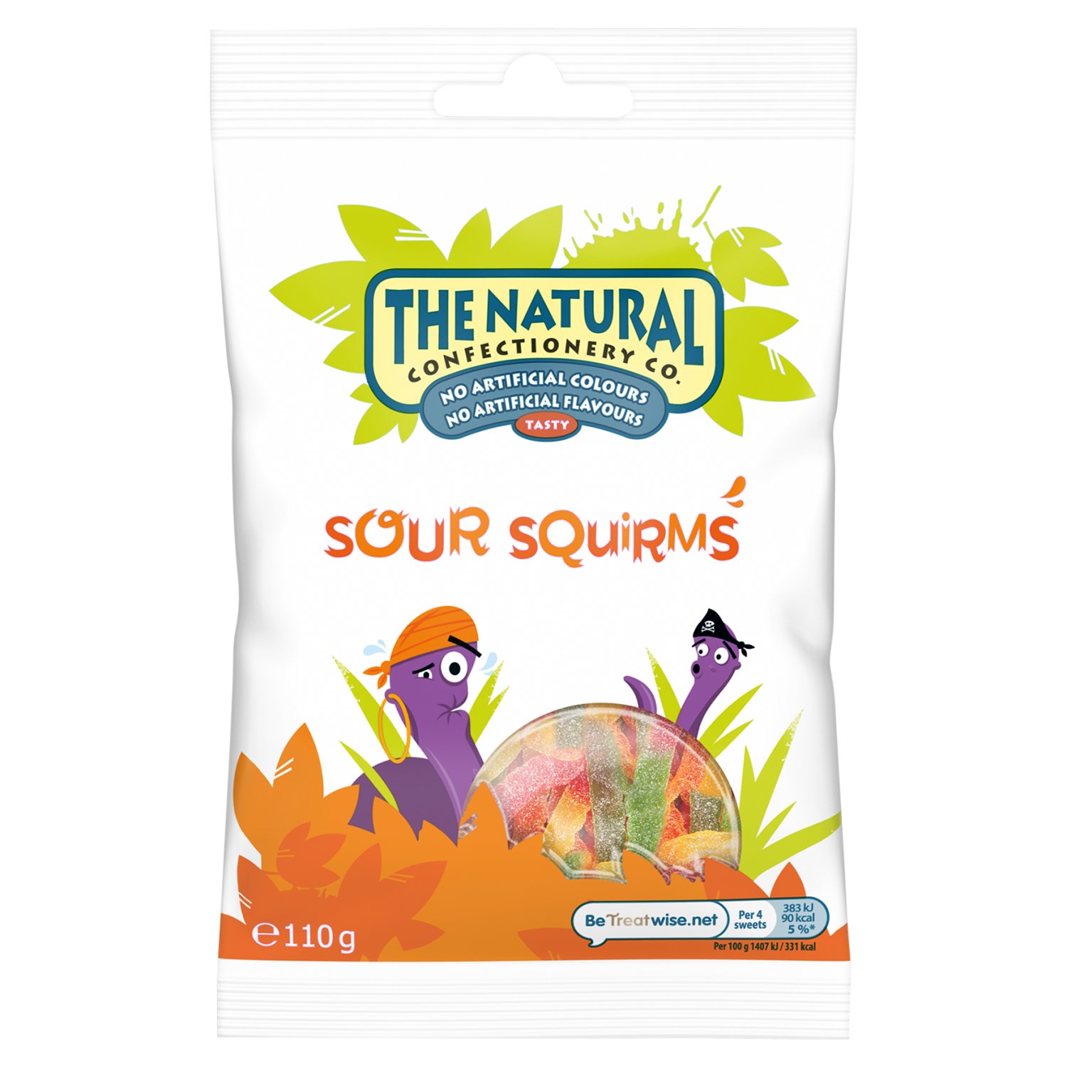 The Natural Confectionery Company Sour Squirms (110 g)