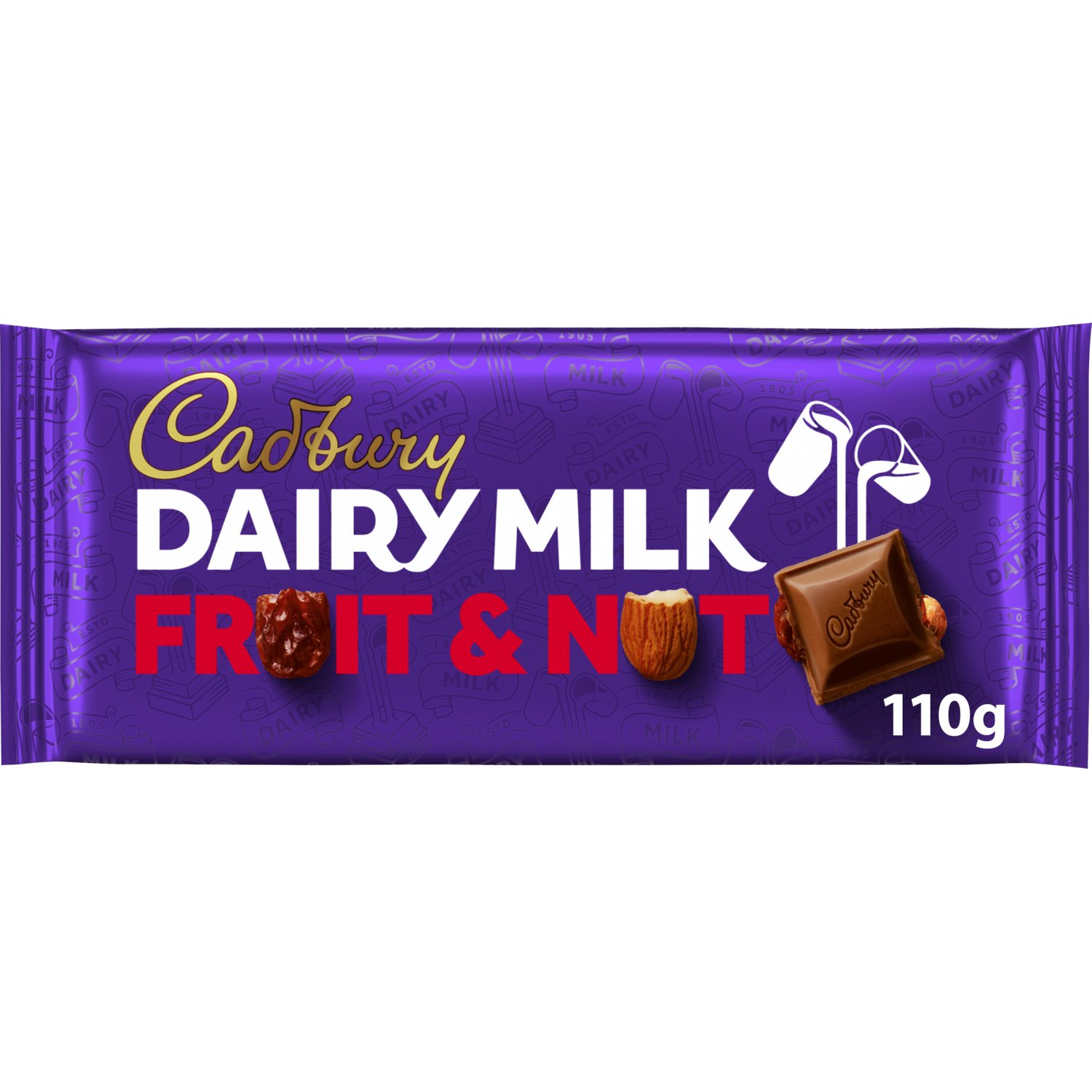 Cadbury Dairy Milk Fruit & Nut Bar (110 g)