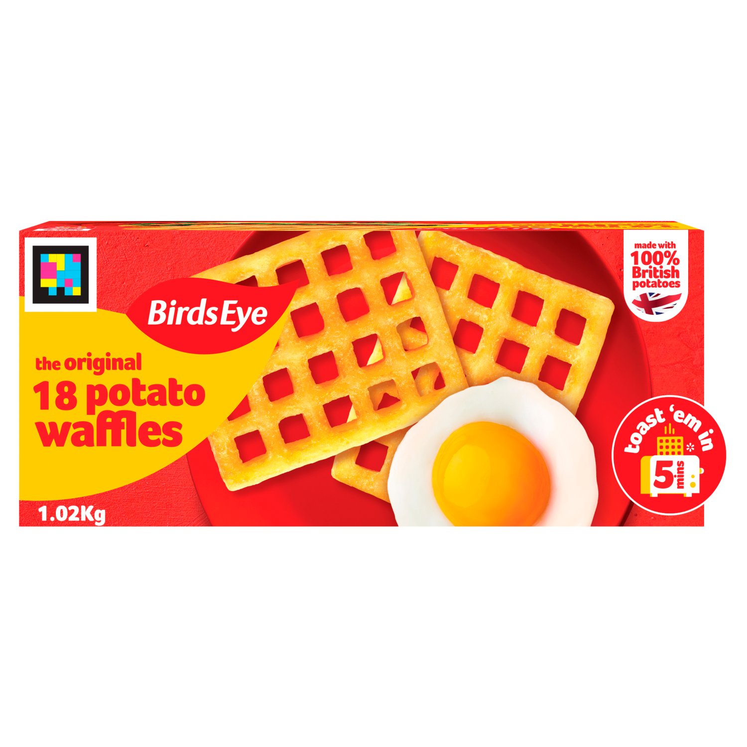 Birds Eye Potato Waffles 18 Pack (1.02 kg)