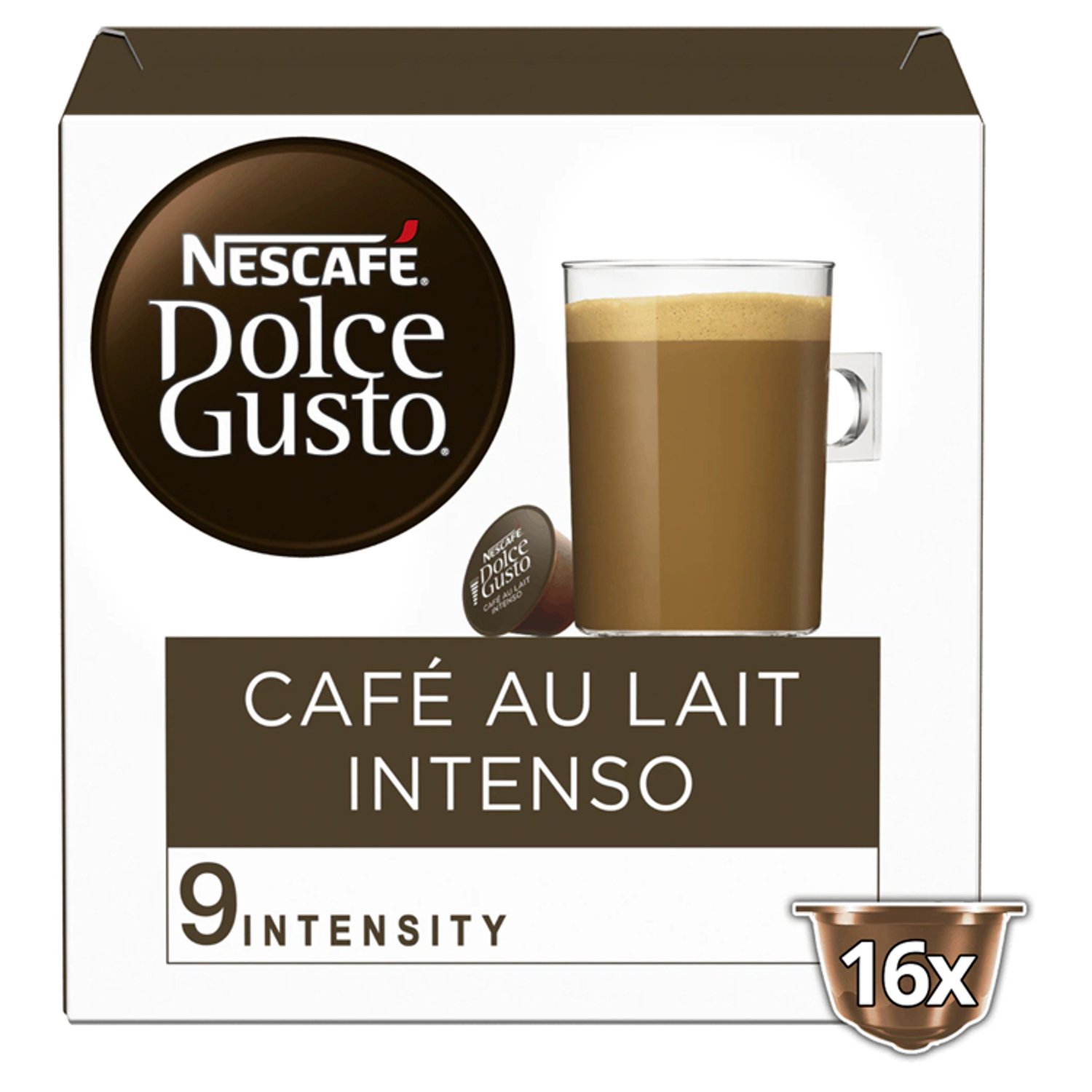 Nescafe Dolce Gusto Cafe Au Lait Coffee Capsules 16 Pack (160 g)