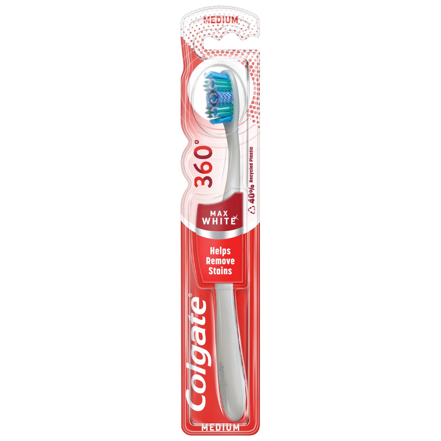 Colgate 360 Max White One Medium Toothbrush (1 Piece)