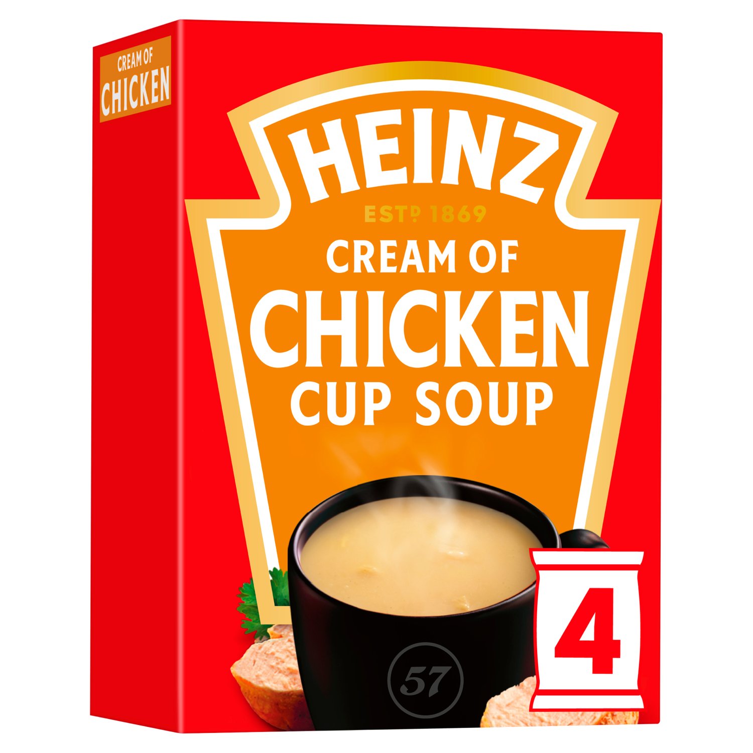 Heinz Cream Of Chicken Cup Soup 4 Pack (68 g)