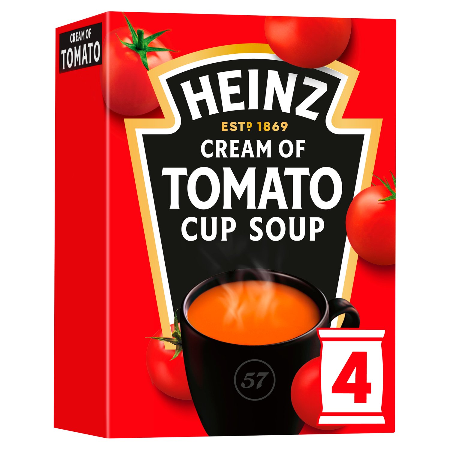 Heinz Cream Of Tomato Cup Soup 4 Sachets (88 g)