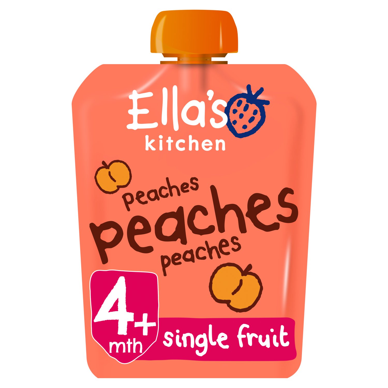 Ella's Kitchen Peaches Peaches Peaches Pouch 4+Months (70 g)