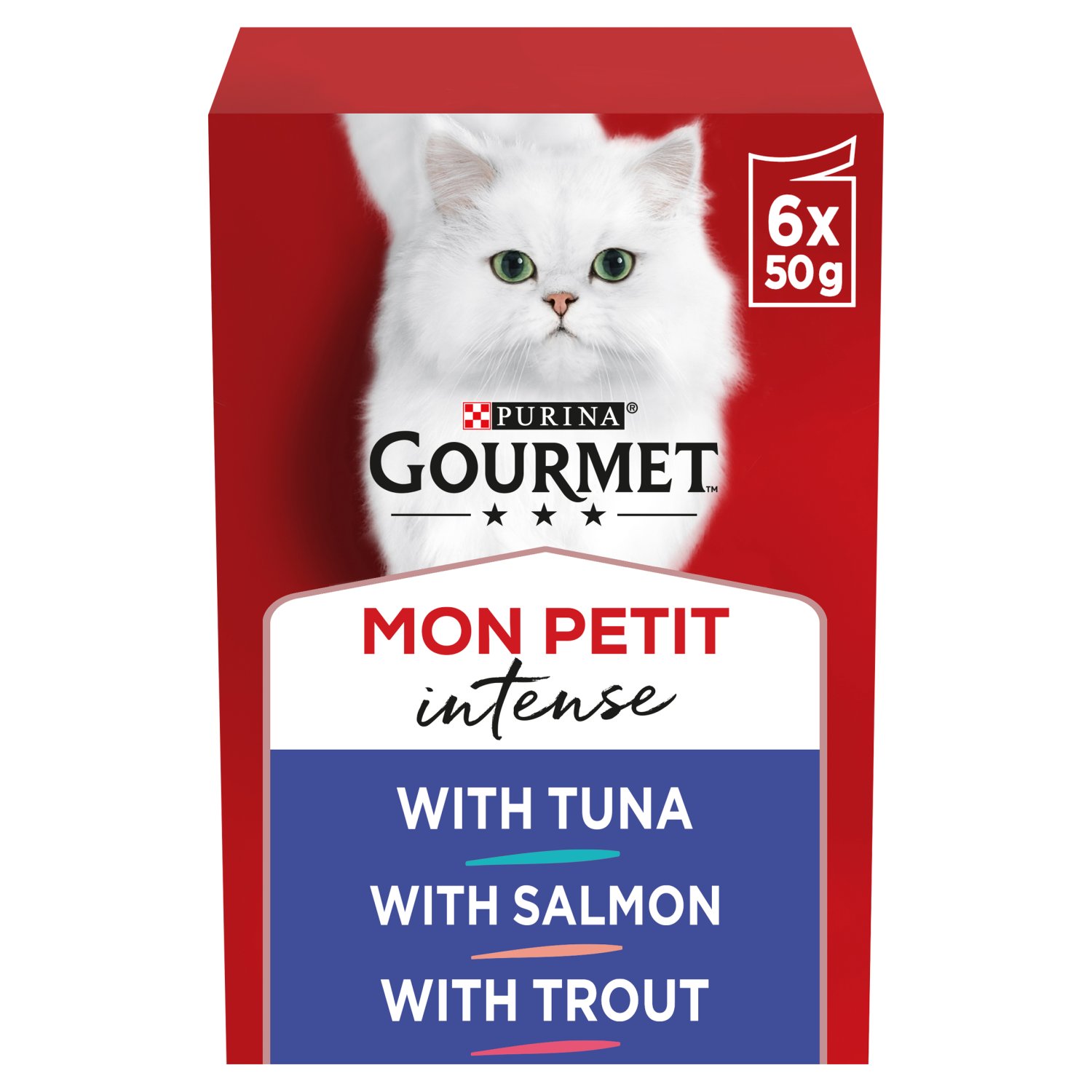 Gourmet Mon Petit Fish Variety Cat Food 6 Pack (300 g)