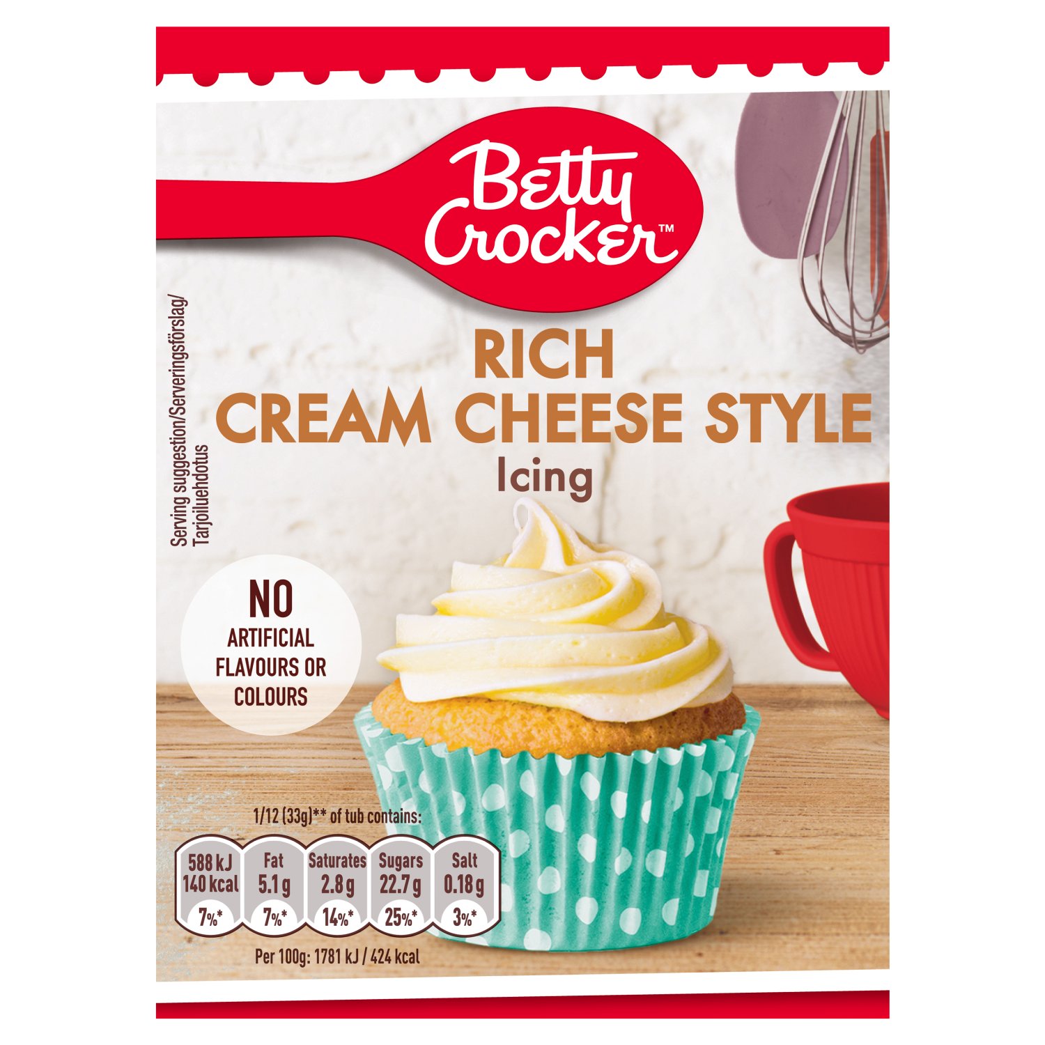 Betty Crocker Cream Cheese Style Icing (400 g)