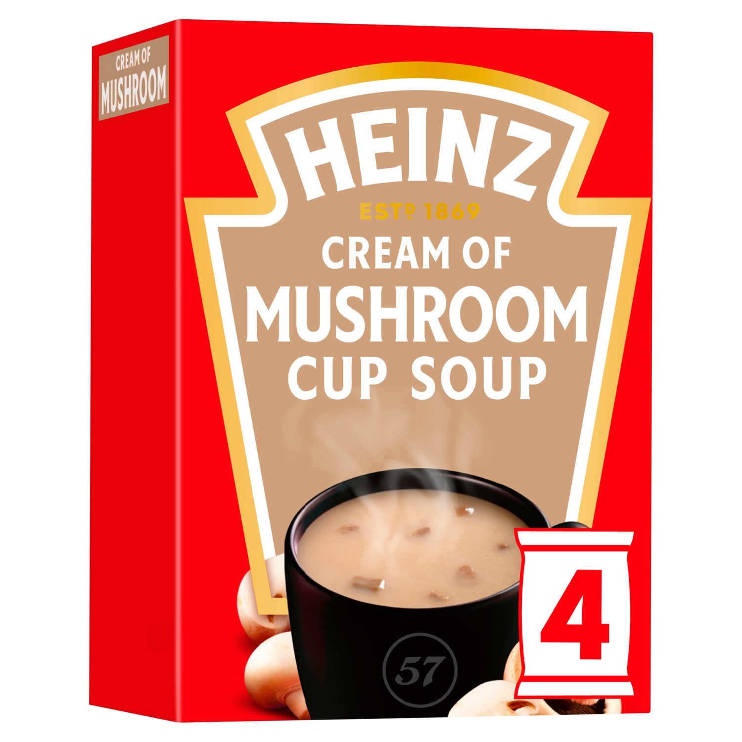 Heinz Cream Of Mushroom Cup Soup 4 Sachets (70 g)