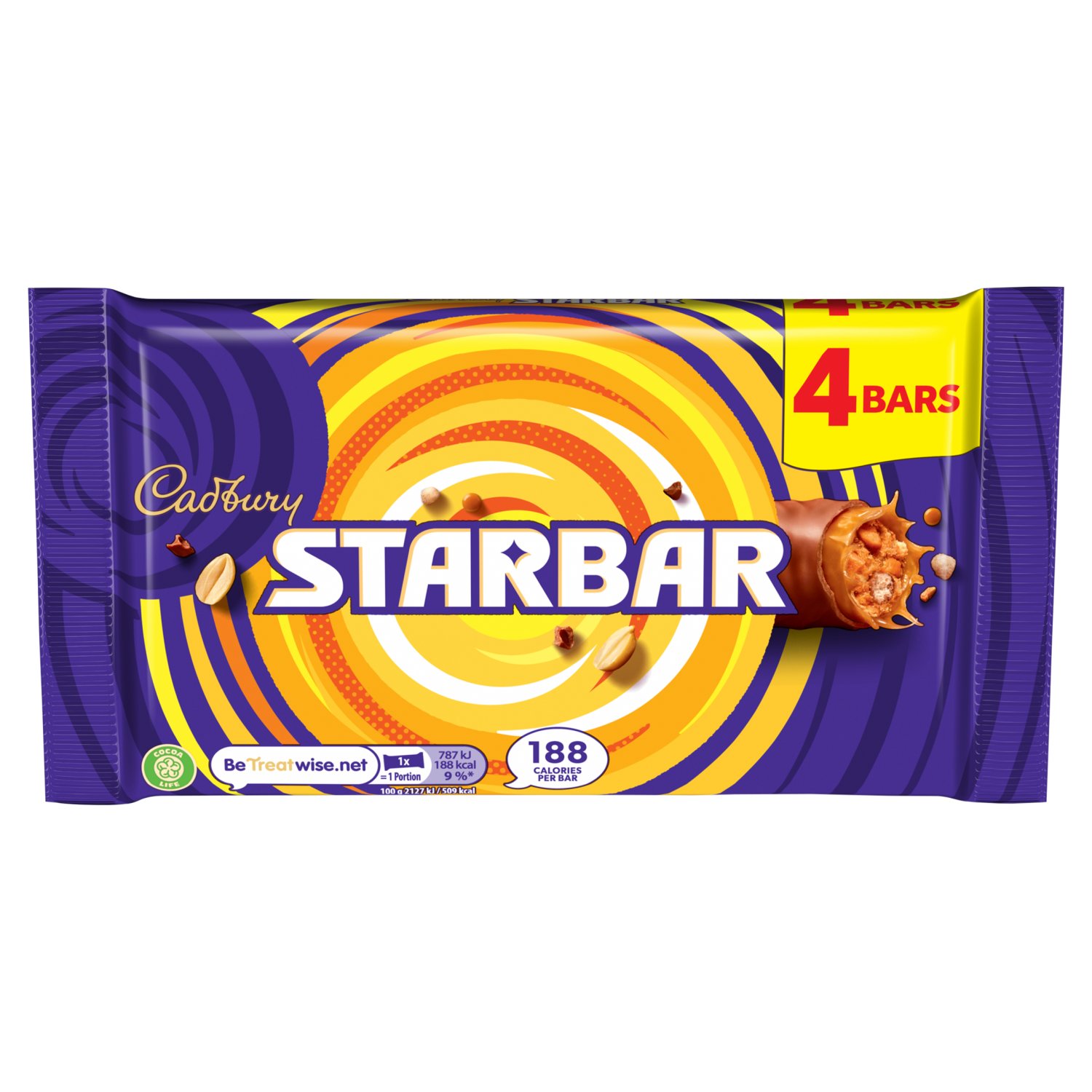 Cadbury Starbar Chocolate Bar 4 Pack (37 g)