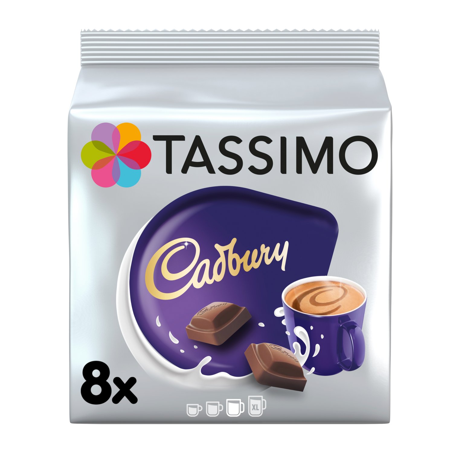 Tassimo Cadbury Hot Chocolate Pods 8 Pack (240 g)