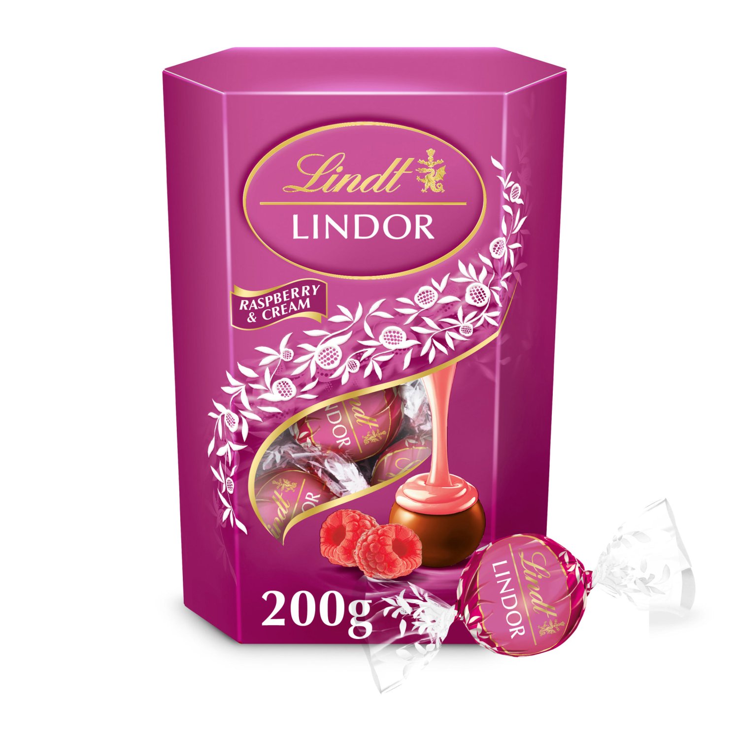 Lindt Lindor Raspberry & Cream Truffles (200 g)