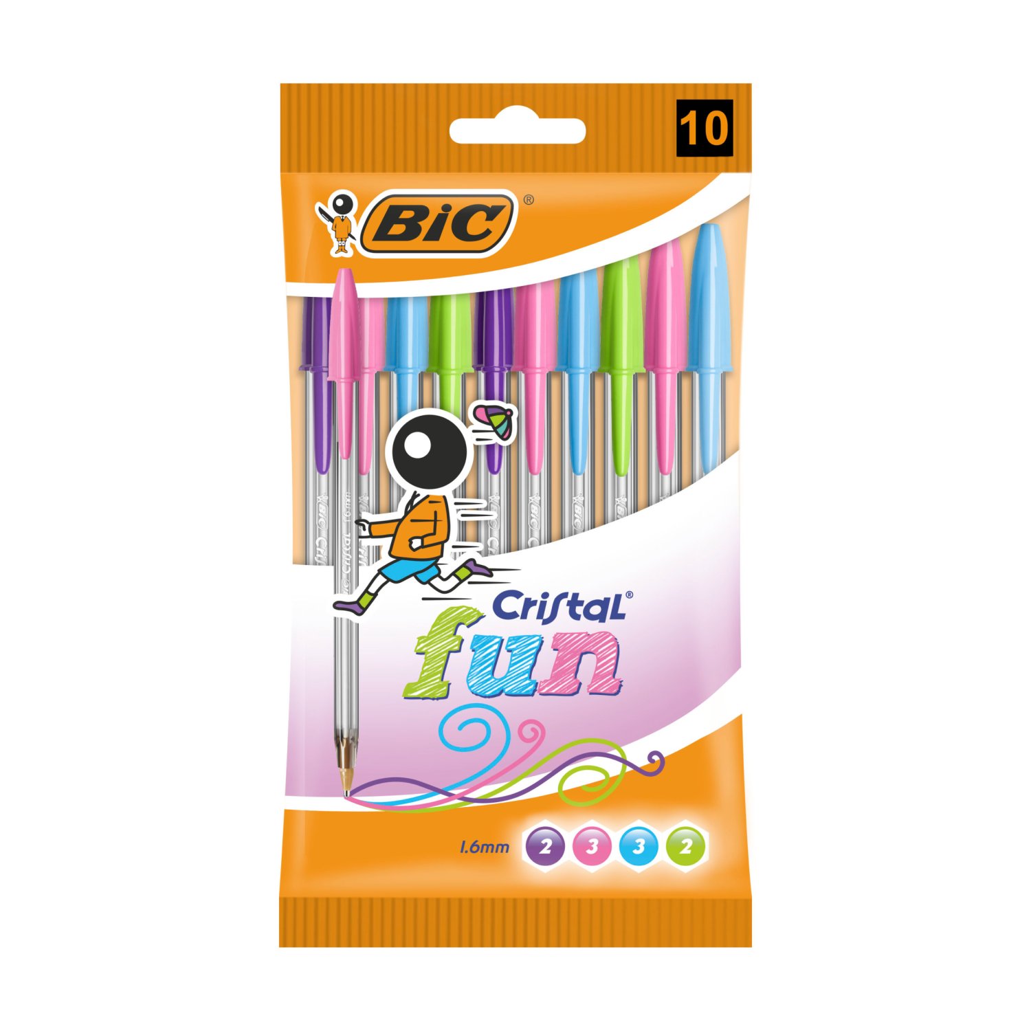 Bic Cristal Multicolour Pens 10 Pack (1 Piece)