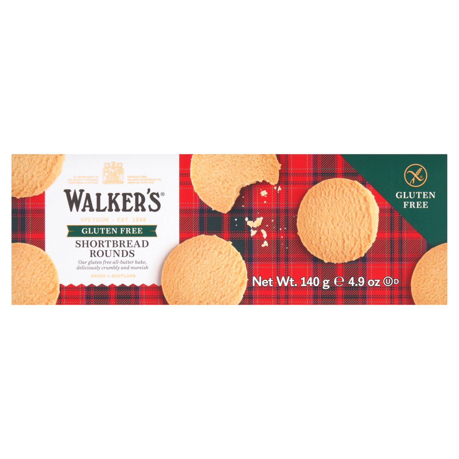 Walkers Gluten Free Shortbread (140 g)