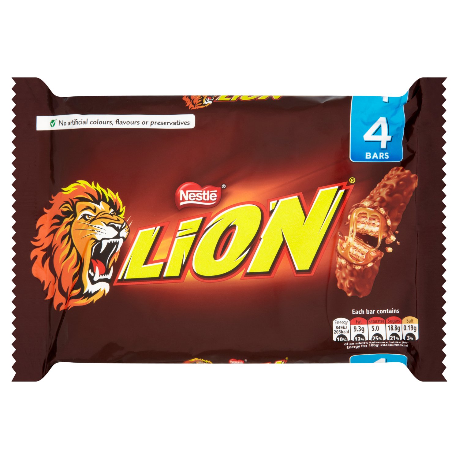 Nestle Lion Bars 4 Pack (42 g)