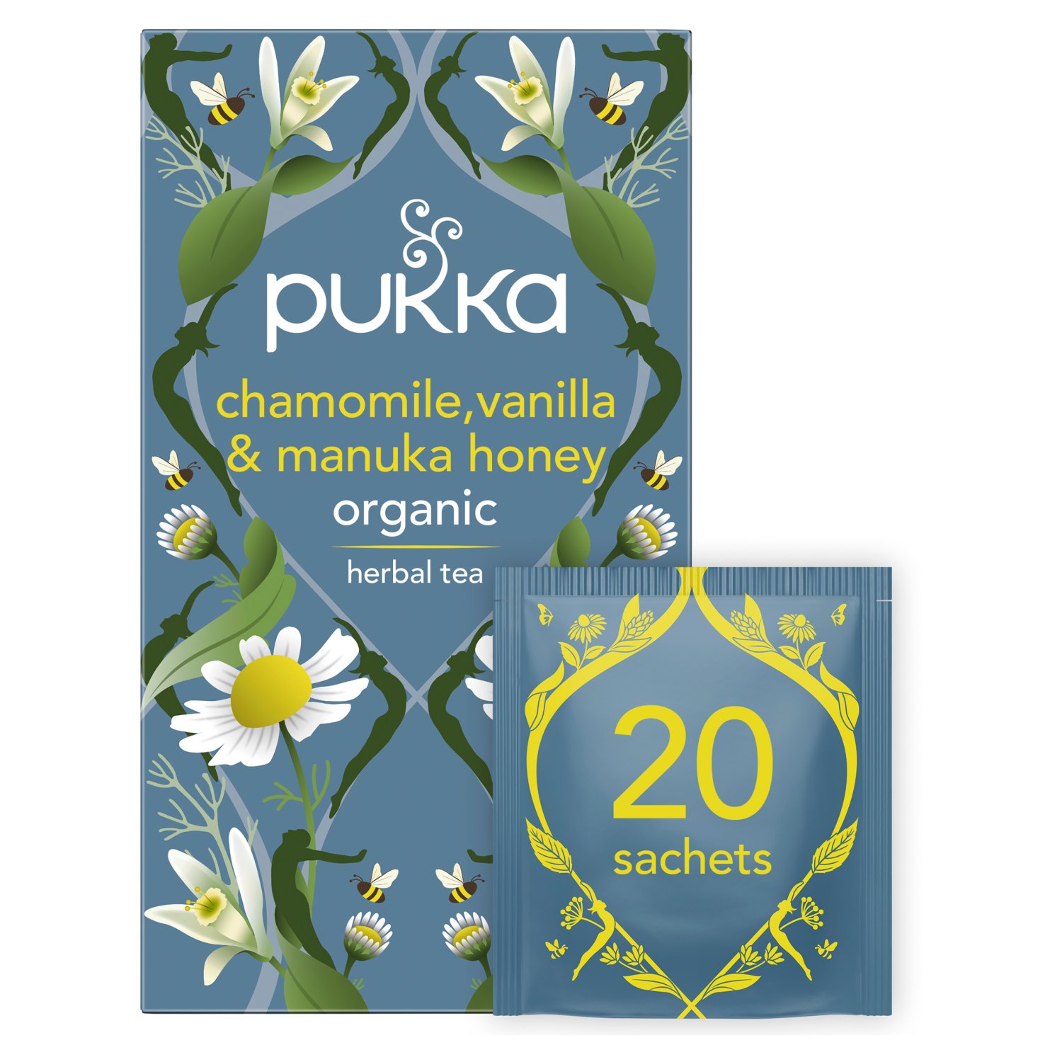 Pukka Organic Chamomile, Vanilla & Manuka Honey Tea (40 g)