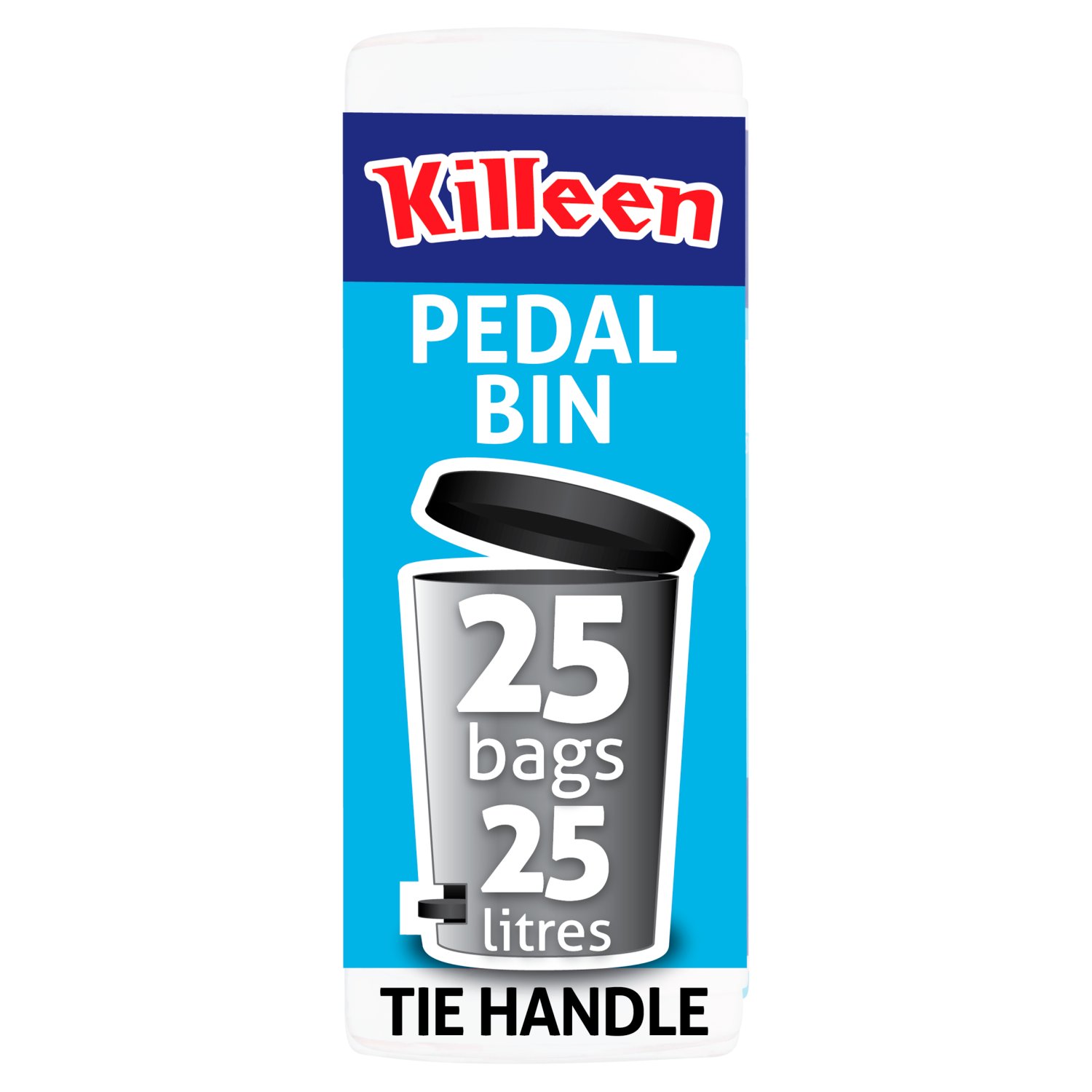 Killeen 25l Pedal Bin Tie Handle Liners (25 Piece)