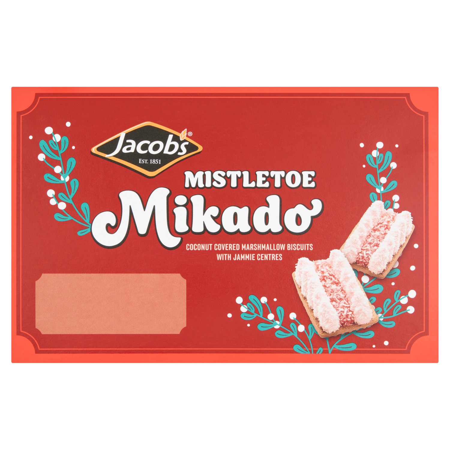 Jacob's Mistletoe Mikado Biscuit Box (400 g)