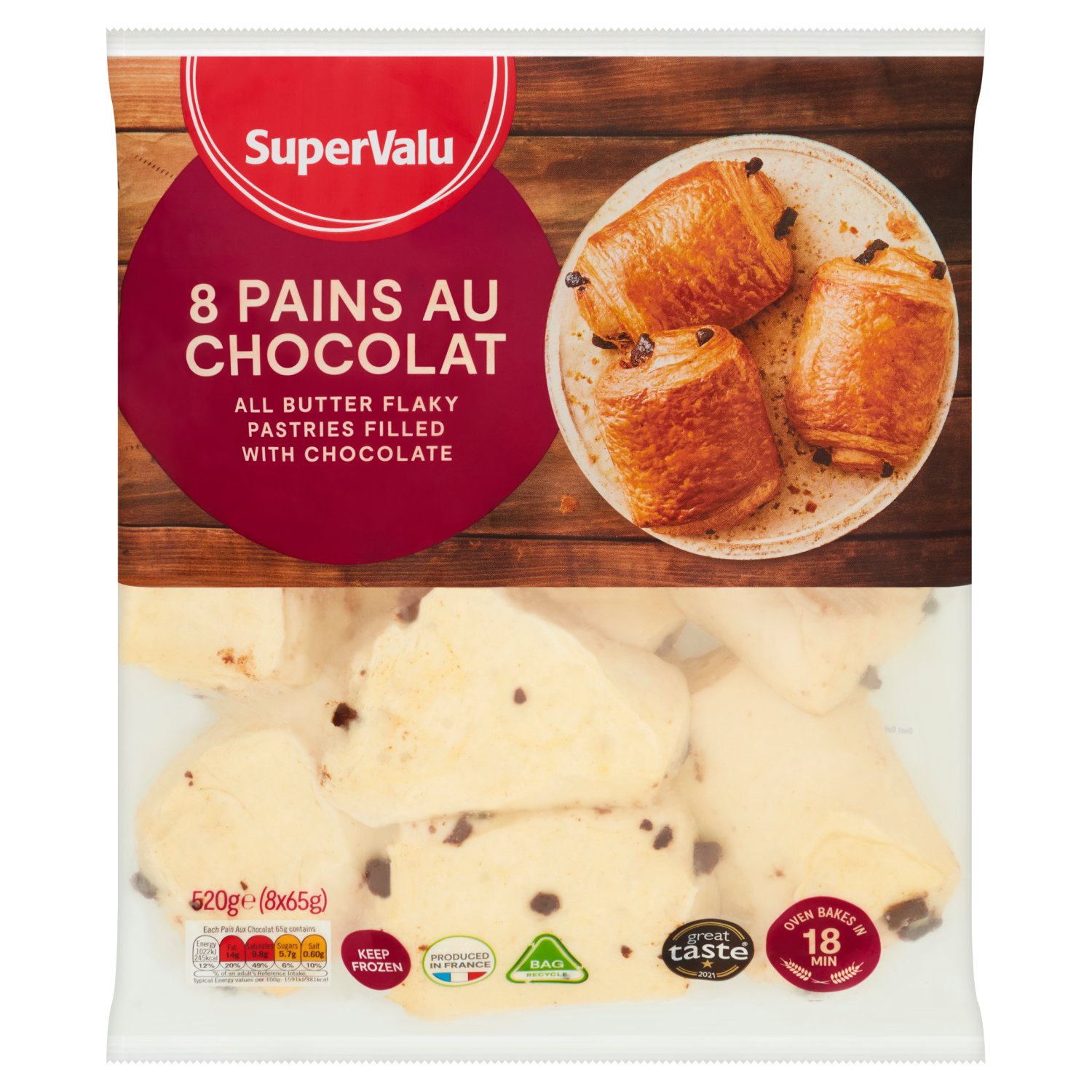 SuperValu Pains Au Chocolat 8 Pack (520 g)