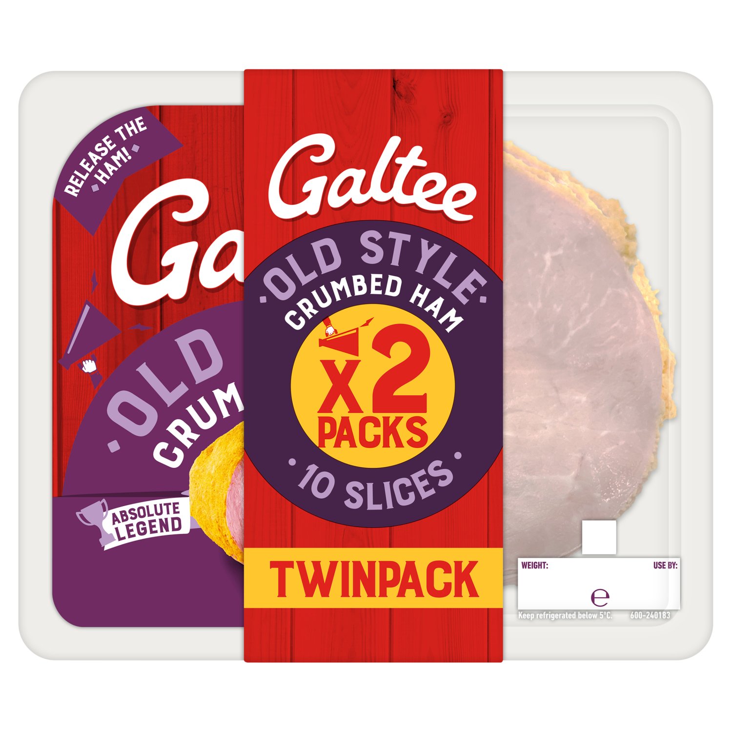 Galtee Deli Crumbed Ham Twin Pack (180 g)