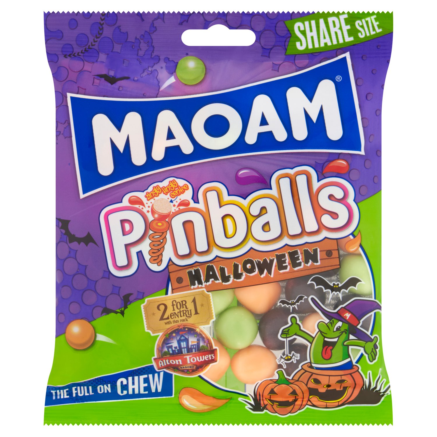 Haribo Maoam Pinballs Halloween Bag (140 g)