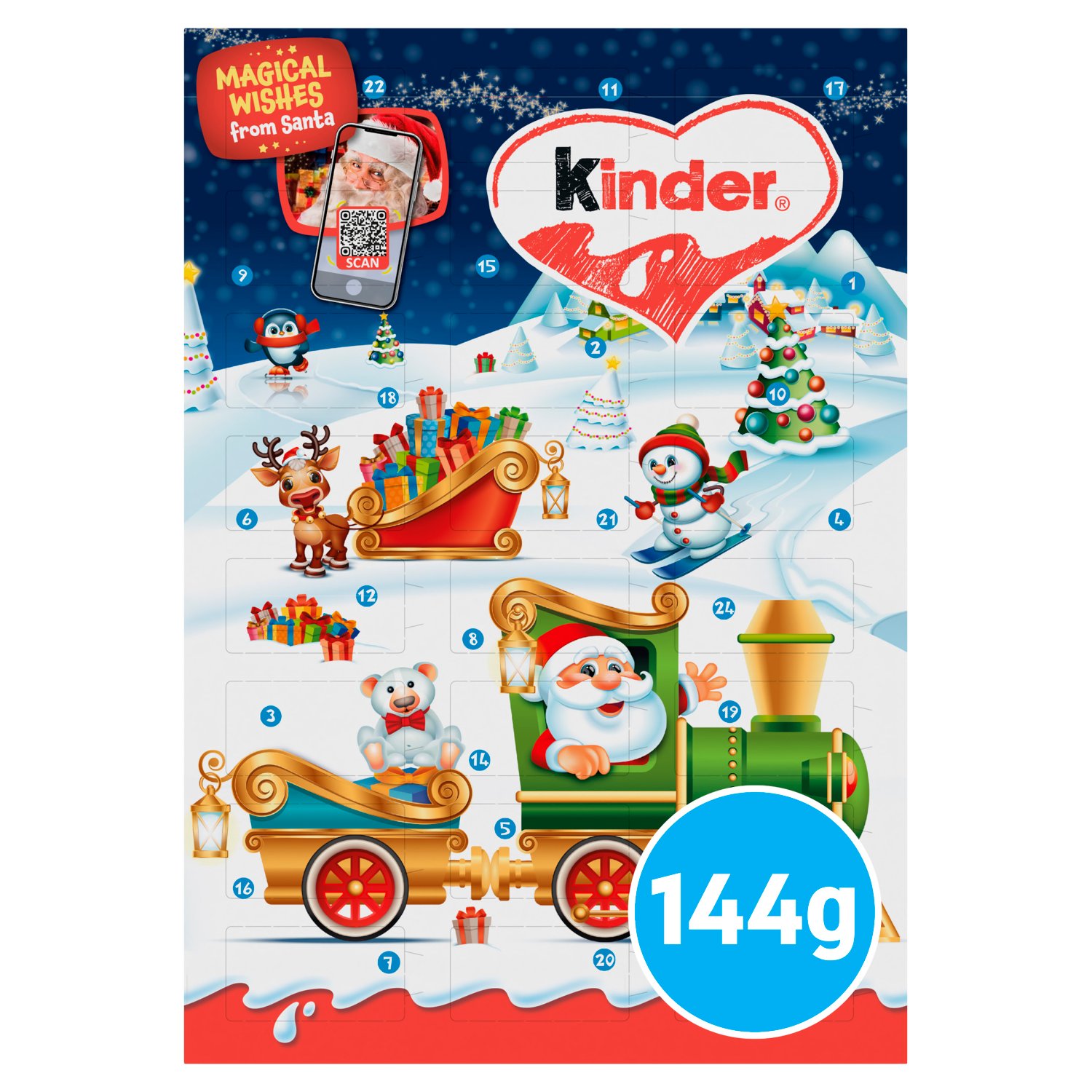 Kinder Chocolate Mini Advent Calendar (144 g)