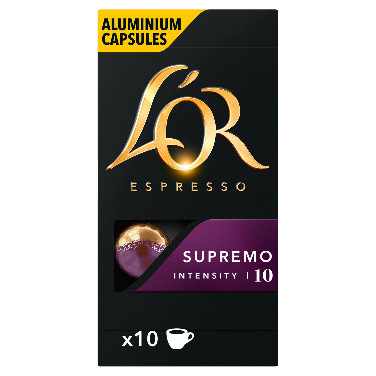 L'OR Espresso Supremo Intensity 10 Capsules 10 Pack (52 g)